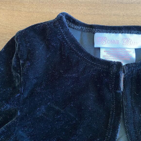 Bonnie Jean Baby Polka Dot & Stripe Formal Dress Girls' 18 Months - Picture 10 of 13